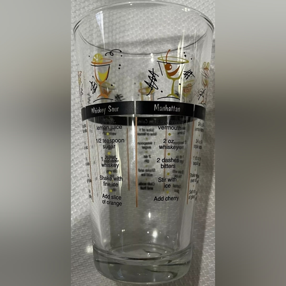 Libbey Cocktail Recipe Glass